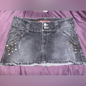 Jean mini skirt